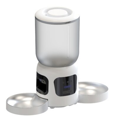 Auto Pets Feeder with Dual Bowls